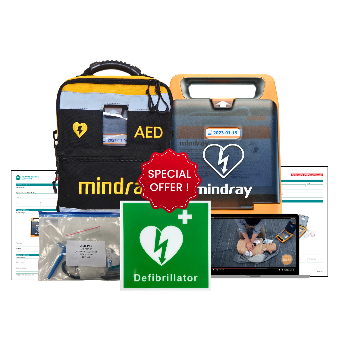 Mindray C2 AED Bundle Offer - Medical Training Solutions